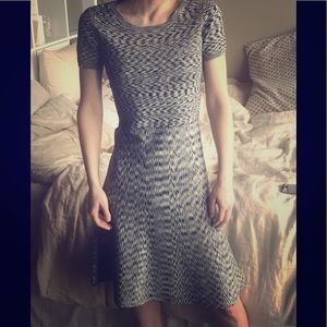 Ann Taylor black and white dress great for work!